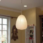 CE  UL Retro Handmade Rice Paper Pendant Lamp Wabi Sabi Hotel Living Room Decoration Paper Lantern Light - Image 5