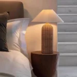 Simple Rattan Art Table Lamp Retro Homestay Home Decoration Designer Bedside Table Lamp - Image 4
