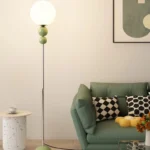 Home Decor Items and Accessories Glass Ball Floor Lamp Living Room Standing Lamp - Image 5