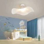 Modern Living Room Decorative Lotus Leaf Ceiling Light Creative Fabric Ceiling Lamp for Hotel Reading Room - Image 3