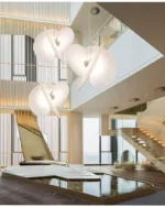 Simple Indoor Decor Elastic Fabric Designer Hanging Light for Kitchen Living Room White Unique Pendant Lamps - Image 6
