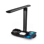 Folding 4 in 1 Wireless Charging LED Desk Lamp Detachable Night Lamp Eye Protection Adjustable Luminosity for Smart Phones