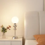 Bedroom Bedside Antique Decor Side LED Table Lamp Nordic Warm Light Luxury - Image 4