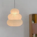 Creative Home Decoration Handmade Paper Pendant Lamp Unique Shape Hanging Rice Paper Lamps for Hotel Living Room - Image 3