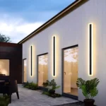 Black Outdoor Waterproof Wall Light AC85-265V Long Strip Led Wall Lamp for Front Porch Garden Lighting - Image 2