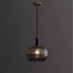 Nordic Home Decoration Smoke Grey Glass Pendant Lamp for Living Room Restaurant Luxury Art Hanging Light - Image 2