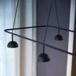High Quality Minimalist Hotel Dining Room LED Pendant Light Creatrive Metal Art Designer Black Chandeliers - Image 3