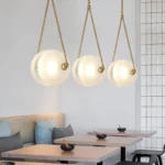 Best Selling New Design Simple Luxury Glass Chandelier Bright Luminous Decorative Pendant Lights - Image 2