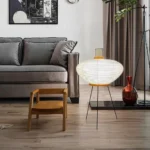 Wholesale Retro Foldable Rice Paper Table Lamp Modern Tripod Desk Lamp for Living Room Hotel - Image 6