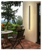 Black Outdoor Waterproof Wall Light AC85-265V Long Strip Led Wall Lamp for Front Porch Garden Lighting - Image 3