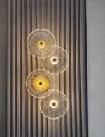 Nordic Up and Down Light Glass Lampshade Wall Lamp Living Room Bedroom Decorative Round Wall Lamp - Image 5