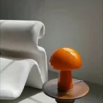 Modern Luxurious Glass Mushroom Table Lamp Home Decoration Bedroom Living Room Simple Bedside Desk Lamp - Image 3