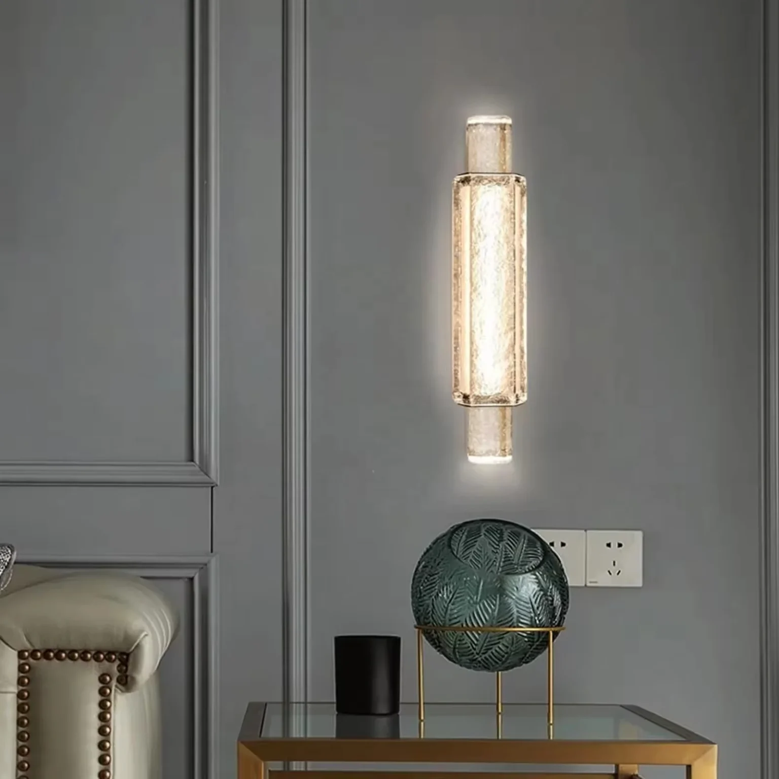Minimalist Luxury LED Crystal Wall Sconces Light for Living Room Bedroom Decorative Wall Lamp - Image 5