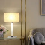Simple Square Lampshade Hotel Bedside Desk Lamp Classic Bedroom Metal Table Lamp Study Reading Light - Image 3