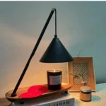 Top Seller Eco-friendly Flameless Candle Warmer Lamp Height Adjustable Wooden Table Lamp for Bedroom Study for Home Decor - Image 2