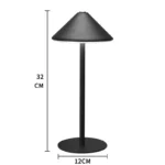 Restaurant Decorations Items Battery Touch Lamps LED Desk Lamp Rechargeable Table Lamp - Image 4