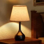 Home Essential Items Touch Control Fabric Shade Table Lamp for Hotel Bedside or Living Room - Image 4